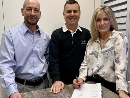 Gareth Foulston with Chris Rocker and Sarah Clifford