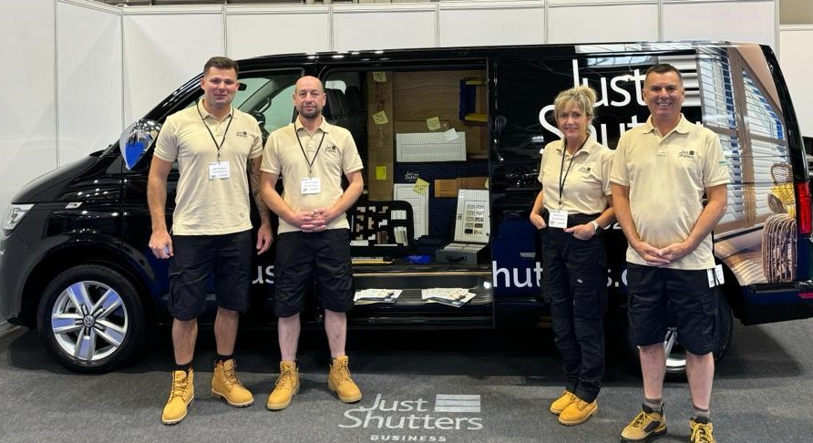 Just Shutters Team with Just Shutters van